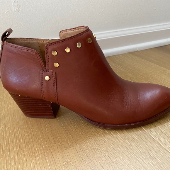Franco Sarto brown booties - Picture 1 of 4